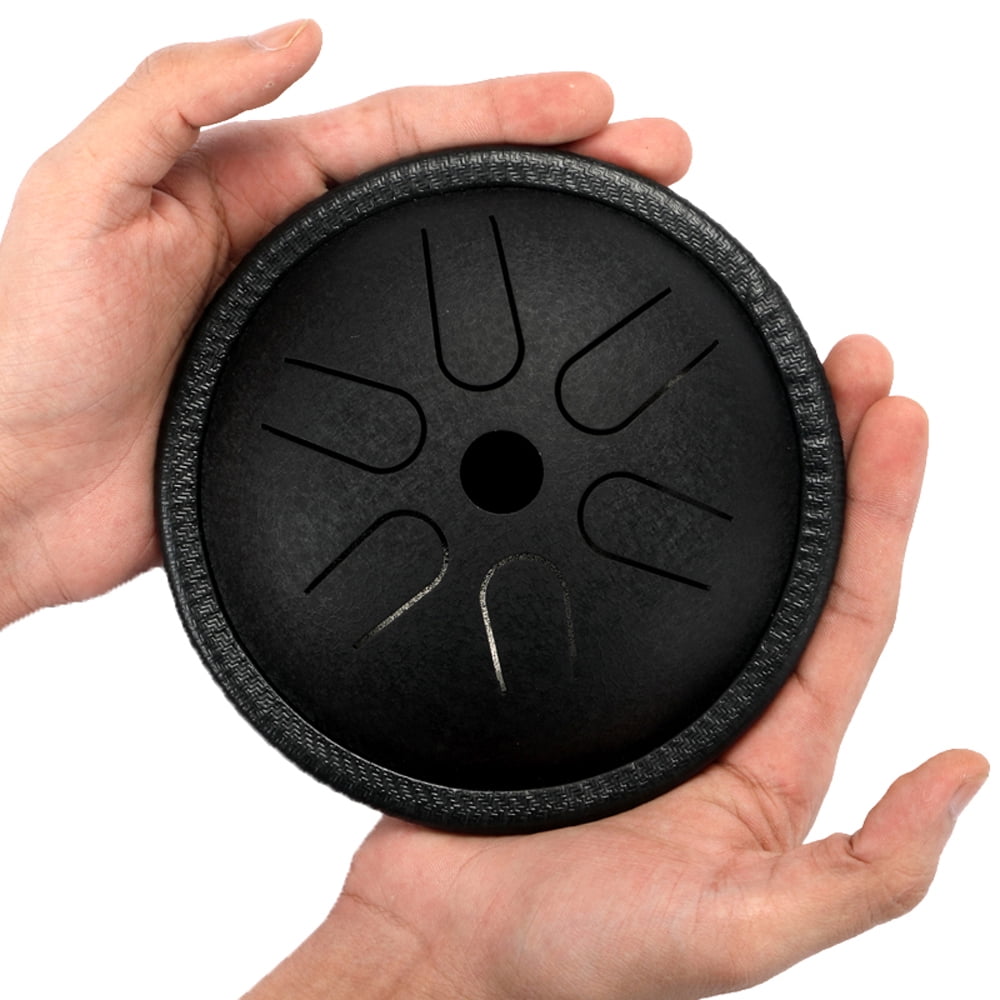 5.5 inch Portable Steel Tongue Drum Mini 6 Notes Hand Pan Drum