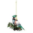 thumbnail image 2 of Martha Stewart Holiday Bird Ornament 4 Piece Set in Red and Green, 2 of 4