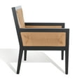 thumbnail image 6 of SAFAVIEH Couture Emilio Modern Oak Woven Accent Chair, Black/Natural, 6 of 13