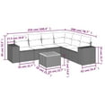 thumbnail image 2 of vidaXL Garden Sofa Set Grey PE rattan Large Modular Garden Sofa Set, 2 of 4