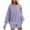 Purple, variant on XFLWAM Women 2 Piece Outfits Sweat Shorts Sets Cozy Oversized Casual Lounge Matching Set Sweatsuit Tracksuit Clothes