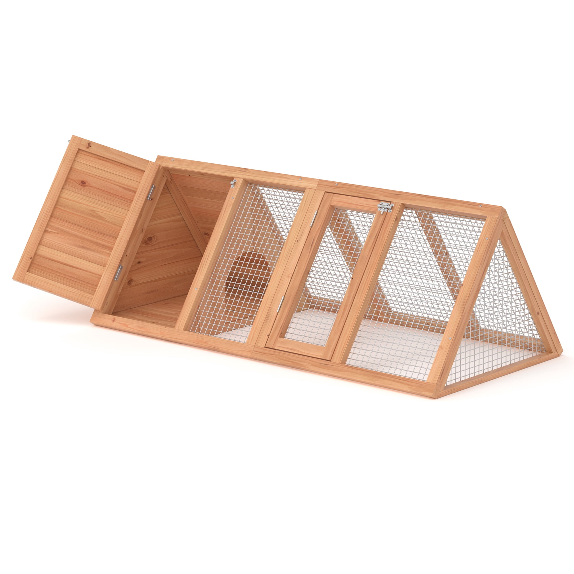 Phonjoroo Wooden Ventilated Chicken Coop for 2 Chickens, Brown