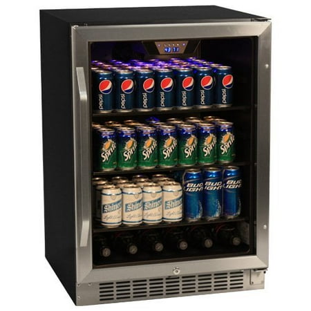 EdgeStar CBR1501SG 24" Wide 148 Can Built-In Beverage Cooler with Tinted Door