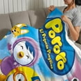 thumbnail image 3 of Pororo The Little Penguin Flannel Blanket 39*59 inch Soft And Comfortable With Clear Patterns And Easy Cleaning, 3 of 6