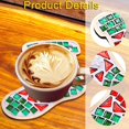 thumbnail image 6 of Mosaic Coaster Craft Kit Holiday Gift with Wooden Base for Kids and Adults Christmas Home Decor, 6 of 9