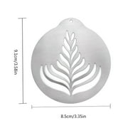 Zeiwohndc 5 Pcs Coffee Decor Novel Lattes Art Stencils Cappuccinos Art Templates