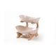 thumbnail image 1 of Detachable 3 Tier Kitchen Fruit Bowl Serving Tray with Handle - Creative, Durable, Stable PP Wood - Large Capacity, Fresh Keeping, 1 of 3