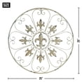 thumbnail image 5 of Zingz & Thingz Circular Fleur De Lis Symbols Wall Decoration - 25" - Beige, 5 of 5