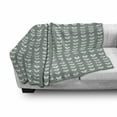 thumbnail image 3 of Nature Soft Flannel Fleece Blanket, Retro Textured French Late Baroque Style Tulip Branches Botany Inspired, Cozy Plush for Indoor and Outdoor Use, 50" x 60", Pale Sage Green White, by Ambesonne, 3 of 6