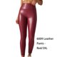 thumbnail image 2 of Mallas de cuero Sonducket para mujer Pantalones pitillo Yoga Rojo 3XL, 2 of 6