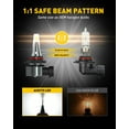 thumbnail image 4 of AUXITO H10 LED Fog Light Bulbs, 9145/9140/9045/9040/9055 Daytime Running Light, 6500K Cool White, Wireless, 6000LM Per Set, DRL Bulbs Replacement For Ford,GMC( Pack of 2), 4 of 9