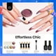 thumbnail image 2 of Kit de polvos para uñas Beetles Metallic Chrome Black White Gel, 2 of 7