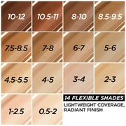 LOreal Paris True Match Hyaluronic Tinted Serum Foundation Makeup, Very Deep 10-12, 1 fl oz