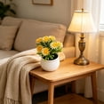 thumbnail image 6 of MMJ Artificial Plants with Pot Sunflower 7 Heads Fake Plastic Flower Arrangement 3.93x2.75x2.75in for Home Office Wedding Table Decor, 6 of 6