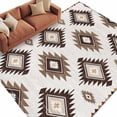 thumbnail image 2 of 5x7 Washable Area Rug, Khaki Brown Non-Slip Large Rectangle Rug for Living Room Bedroom, Aztec Ethnic Southwestern Native Geometric Indoor Floor Mat for Home Decor, 2 of 9