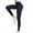 Navy, variant on ibuvkizy Leggings for Women,Women's Velvet Sports Pants Running Yoga Fitness Pants High Waisted Elastic Tight Pants Blue,S