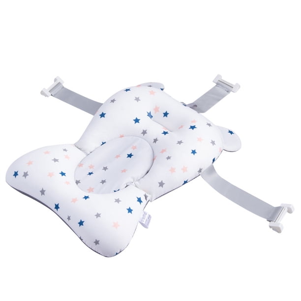 Asiento De Baño Para Bebé – Con Reposacabezas Ergonómico, Reclinable, Malla De Secado Rápido ¡y Alarma De Temperatura! Baño Seguro Y Cómodo.