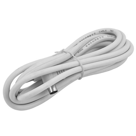 3 Meter Wire Splice - Unique Bargains PAL Male to Male TV Coaxial RF Fly Aerial Cable Wire White 3 Meter 10Ft