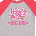 thumbnail image 4 of Inktastic Sister Worlds Best Big Sis Girls Toddler T-Shirt, 4 of 5