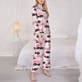 thumbnail image 3 of Sikiie pink fish hearts Pajamas Set Long Sleeve Sleepwear Womens Button Down Nightwear Pj Sets-XX-Large, 3 of 7