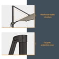 thumbnail image 4 of FLAME&SHADE 10ft 360-Degree Solar LED Cantilever Patio Umbrella, Outdoor Hanging Shade w/ Lights - Taupe, 4 of 7
