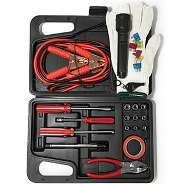 32 Pc Emergency Roadside Safety Kit Auto Car Breakdown Emergency Tool