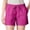 Hot Pink, variant on DuoJiaJ Womens 5 Inch Inseam Drawstring Linen Blend Short Women's Wide Leg Pants Black L