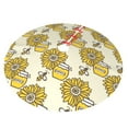 thumbnail image 2 of Kll 48" Christmas Tree Skirt Cartoon Honey Pot Bee Sunflower Xmas Tree Skirts Mat For New Year Xmas Holiday Party Indoor Outdoor Home Decoration, 2 of 9