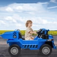 thumbnail image 1 of Yeshouse 12V Electric Ride-on Construction Truck, 12V Kids Ride on Dump Truck with Remote Control,4WD Electric Construction Vehicle, 1 of 9