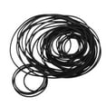 thumbnail image 5 of UPGRATOR 50Pcs Rubber Belts for Cassette Tape Recorder Repair Wear-Resistant Materials Black 3.1In, 5 of 8