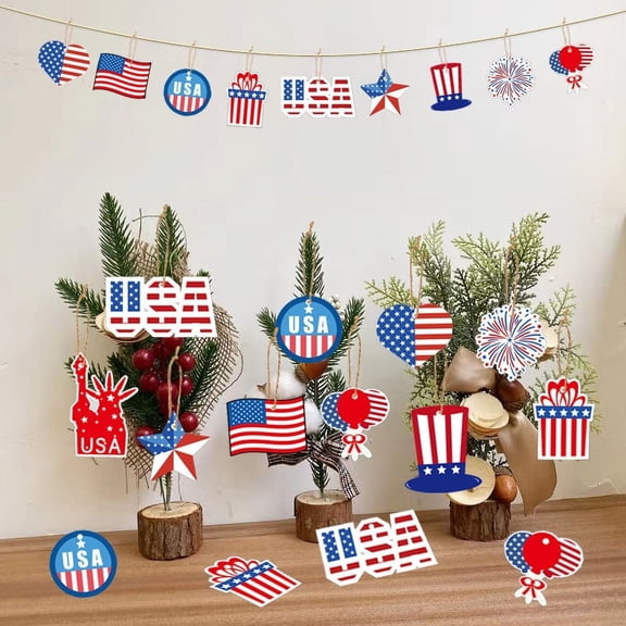 Fwttom 4Th of July Decorations, United States 4Th of July United States Independence Day Hanging Ornaments Holiday Party Decoration Arrangement