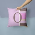 thumbnail image 2 of Monogram Letter Fabric Decorative Pillow, 2 of 4