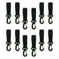 thumbnail image 1 of OULII 12Pcs Stroller Accessories Stroller Organizer Hooks Pram Diaper Bag Holder Black Polyester, 1 of 7
