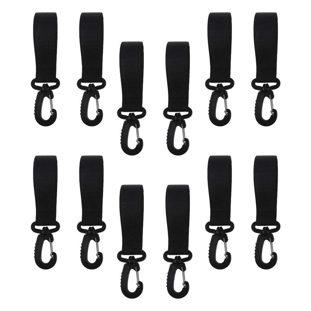 LilFe Stroller Hooks 2-Pack - Large Carabiner Clips For Hanging Bags On Strollers, Wheelchairs & Walkers