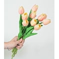 thumbnail image 2 of SHANJIA Artificial Tulips Flowers Fake Flowers, 10 Faux Flower Tulips Bouquets for Wedding Party Home Office Room Hotel Decor and DIY Floral Arrangements, 2 of 5