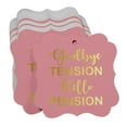 thumbnail image 3 of Inkdotpot Real Gold Foil Good Bye Tension Hello Pension Retirement Tags Favor Bracket Shape Hang Pack Of 50 Paper Tags, 3 of 7