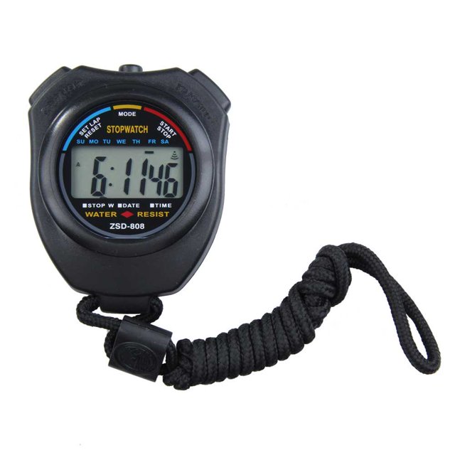 1Pcs New Digital Running Timer Chronograph Sports Stopwatch Counter with Strap
