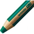 thumbnail image 3 of Crayon Multi-Talents - STABILO Woody 3-en-1 - Lot de 5 - Vert Foncé (880/533), 3 of 5