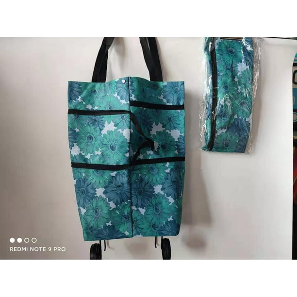 Bolsas Plegables Con Ruedas Bolsa De Compras Plegable Con Ruedas Carrito De Compras Plegable Bolsas De Compras Reutilizables Bolsas De Comestibles Bolsa Con Ruedas Para Carrito De Compras ER | Bodega Aurrera