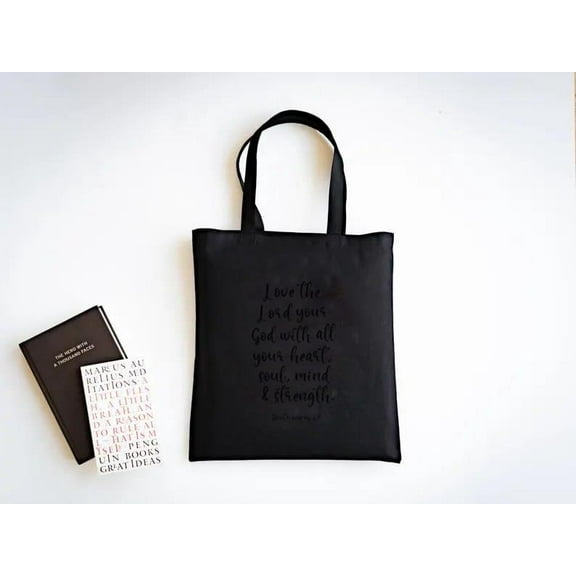 Love the Lord Your God Tote Bag Powerful Bible Verse Statement, a gift just for you