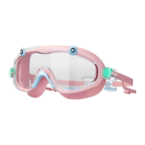 Gafas de natación para niños, ajustables, prácticas y a prueba de fugas, ideales para fiestas, regalos de cumpleaños y regalos de Navidad. Azul Rosa