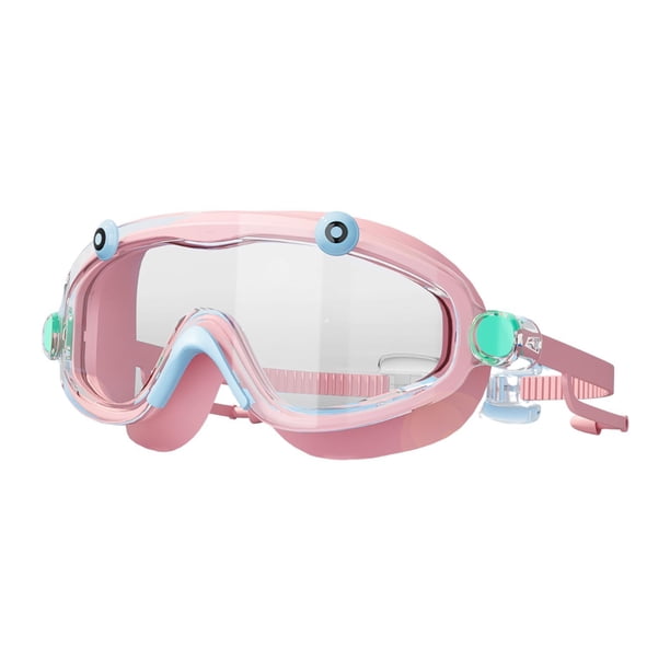 Gafas de natación para niños, ajustables, prácticas y a prueba de fugas, ideales para fiestas, regalos de cumpleaños y regalos de Navidad. Azul Rosa
