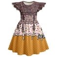 thumbnail image 4 of Robes d'Été pour Filles Décontractées Sans Manches à Col Rond, Manches Volantées, Robe de Jeu pour Tout-Petits et Enfants pour l'Extérieur, le Quotidien et les Activités Scolaires, 4 of 4