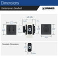 thumbnail image 6 of Brinks Contemporary Single Cylinder Deadbolt, Matte Black, 6 of 7