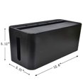 thumbnail image 1 of 2X Cable Management Box for Desk Cable Management and Power Strip Box Solutions(Black), 1 of 5