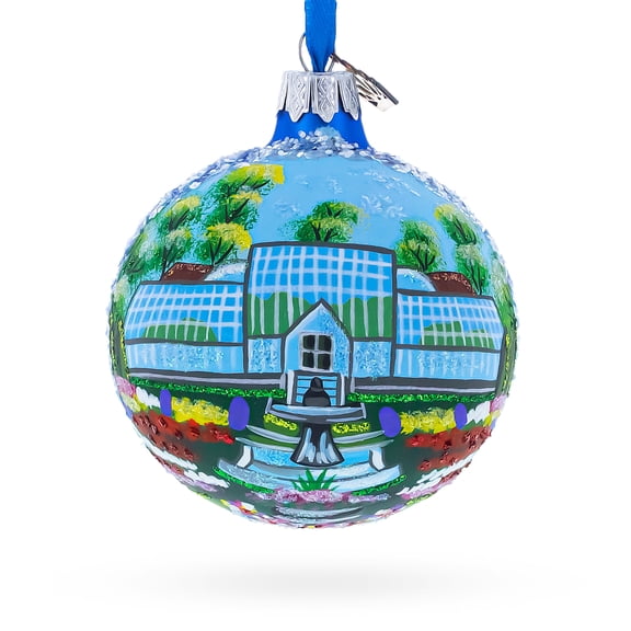 Manito Park, Spokane, Washington, USA Glass Ball Christmas Ornament 3.25 Inches