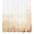 thumbnail image 2 of Ambesonne Contemporary Shower Curtain, Geometric Abstract Art, 69"Wx70"L, Champagne Almond, 2 of 4