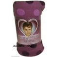 thumbnail image 2 of Justin Bieber Purple Polka Dot Throw Fleece Blanket, 2 of 2