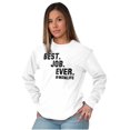 thumbnail image 3 of Mom Life Best Job Ever Mothers Day Women Plus Size Long Sleeve Graphic Tee Brisco Brands 2X, 3 of 5