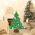 thumbnail image 2 of DIY Felt Christmas Tree Set for Toddlers, Door Wall Hanging Xmas Gifts Christmas Decorations Indoor, 3.6FT Family 3D Fake Xmas Tree Decor with 32 pcs Detachable Ornaments, 2 of 7